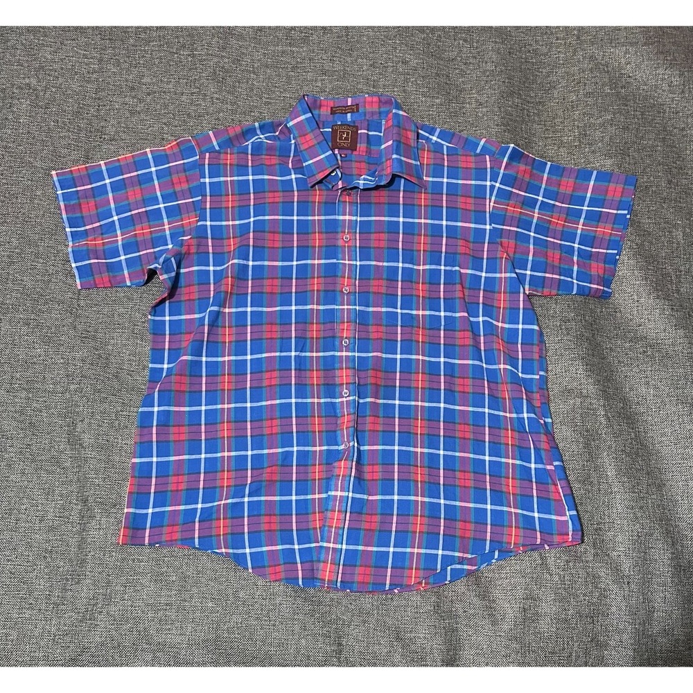 Weekend Only Men's XL‎ Plaid Short Sleeve Shirt